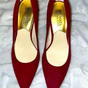 Michael Kors burgundy suede heel. Size 6